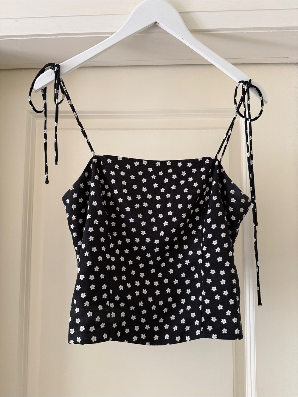 Navy blue with flowers tank top